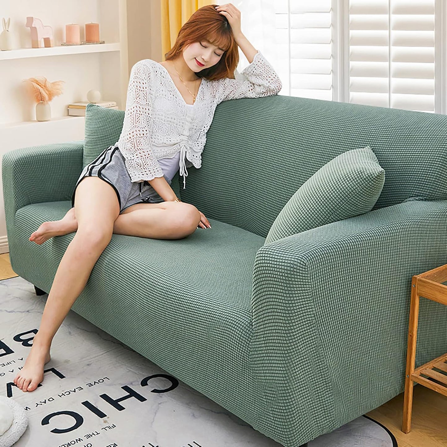 Housse de Canapé Jacquard