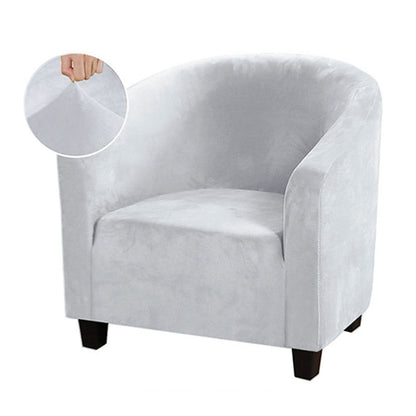 Housse de fauteuil extensible en velours