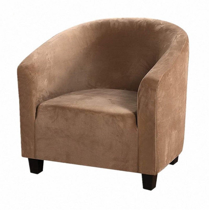 Housse de fauteuil extensible en velours