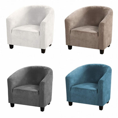 Housse de fauteuil extensible en velours