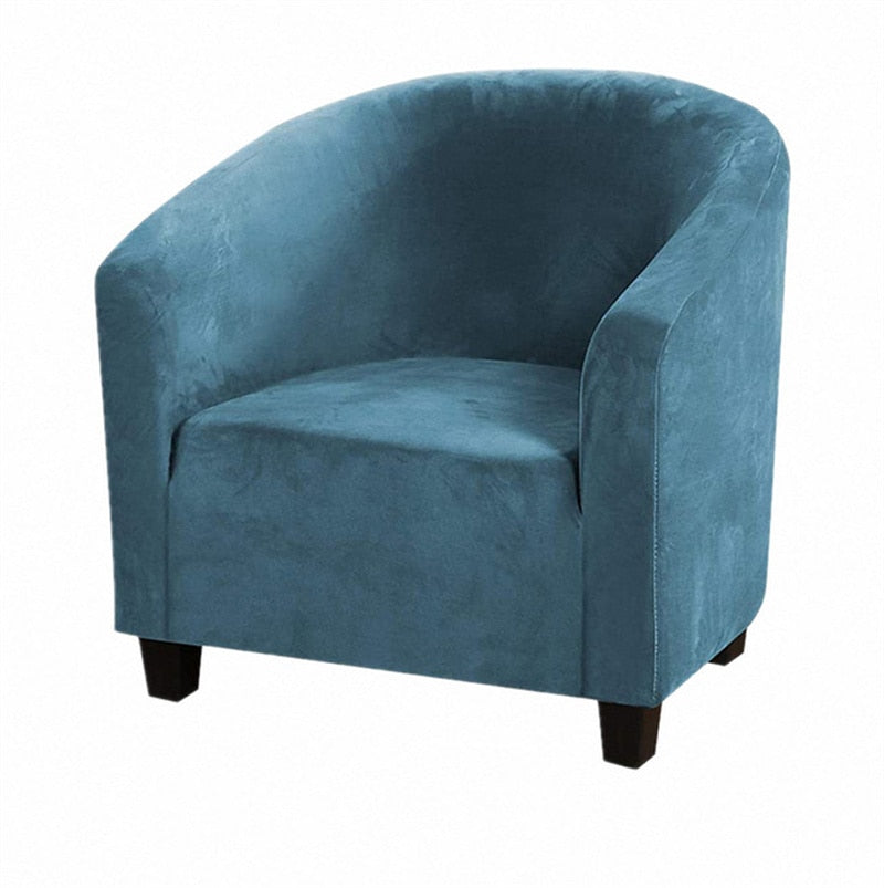 Housse de fauteuil extensible en velours