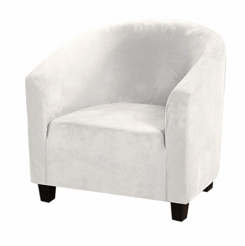 Housse de fauteuil extensible en velours