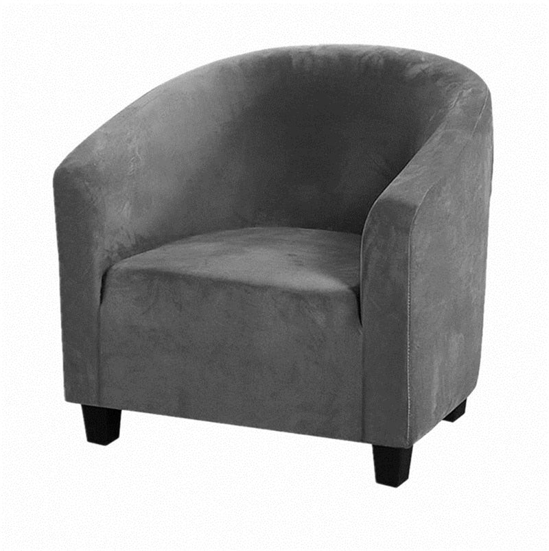 Housse de fauteuil extensible en velours