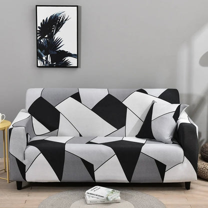 Housse de Canapé à Motif Géométrique