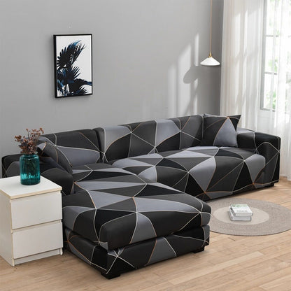 Housse de Canapé à Motif Géométrique